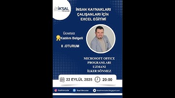 Excel Atölyesi #8: Mantıksal Fonksiyonlar, Koşullu Biçimlendirme ve MBUL #keşfet #keşfetteyiz #video