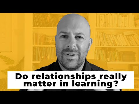 Do relationships really matter in learning?