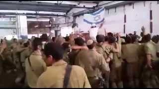 IDF Soldiers singing with followers of the Breslov movement and Rabbi Nachman