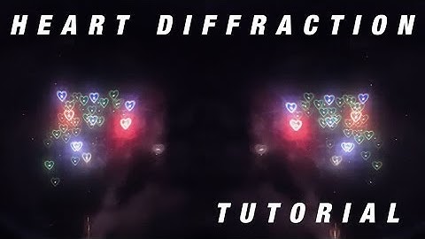 GloFX Tutorial: Heart Diffraction Glasses Demonstration Tutorial