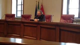 Marcello Meroi, presidente dell'Amministrazione provinciale di Viterbo presenta la nuova giunta