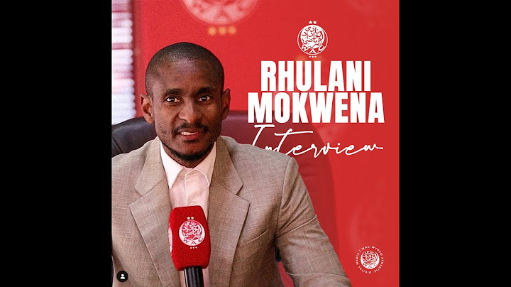Rhulani Mokwena's 1st interview as Waydad Casablanca coach.