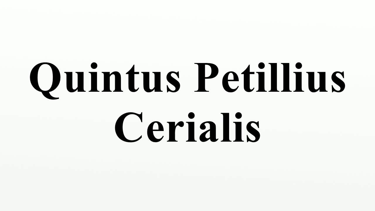 Quintus Petillius Cerialis YouTube