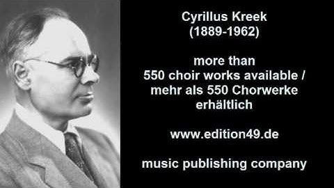 Cyrillus Kreek Sirisege, sirbikesed  A harvest song (folk song) World Premiere