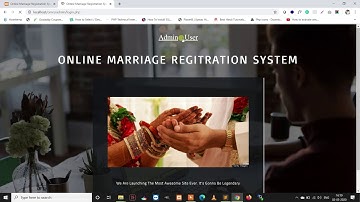 Online Marriage Registration System using PHP and MySQL