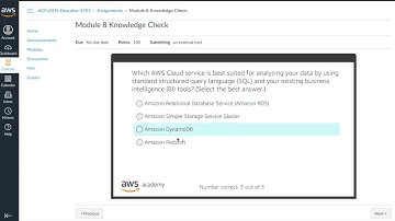 AWS Academy Cloud Foundation Module 8 Knowledge Check   2022 Version