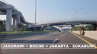 ✅ From Jakarta to Sukabumi : Jagorawi to Bocimi (Jakarta Bogor Ciawi + Bogor Ciawi Sukabumi)