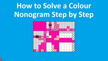 How to Solve a Colour Nonogram Step by Step #1