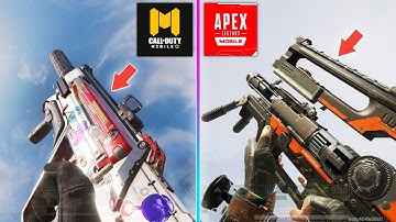 COD Mobile vs Apex Legends Mobile | Inspect Weapons (2022)