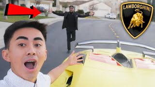 Stealing His Brand New Lamborghini Prank Cops Called