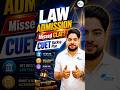 LAW Admission Missed CLAT? 😱 Best CUET & Backup Plan for 2026 #cuet #lawadmission #shorts