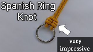 SPANISH RING KNOT TUTORIAL #how#knots  #rope