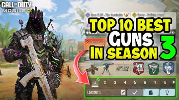 Top 10 Best Guns in Season 3 CODM | Gunsmith Loadout/Class Setup | Cod Mobile