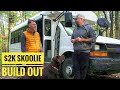 TOUR | Little Skoolie Bus Conversion | Less than $2000 Build | OUT OF OFFICE CAMPING