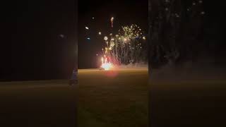 🇺🇸🫡 RC Airplane night fly with fireworks 🔥 #SEFF2024 *Do not attempt*