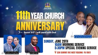 11TH YEAR ANNIVERSARY CELEBRATION (DAY 3 EVENING SERVICE) | ACTION CHAPEL PENNSYLVANIA | 6/29/2025