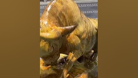 Nghệ Thuật Điêu Khắc Tượng Gỗ: Tượng Bò Tót Phố Wall | Gỗ Mỹ Nghệ Vip