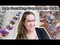 HOW TO APPLY CRYSTALS TO NAILS & MAKE THEM LAST! | Crystal Colors, Sizes & 5 Designs for SHORT Nails