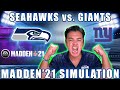 Seahawks vs.Giants: MADDEN '21 simulation by NorbCam!