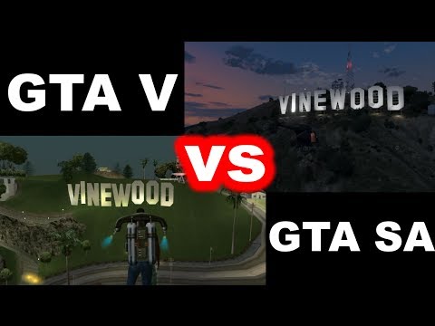 GTA V vs. GTA San Andreas - Comparison / Porównanie