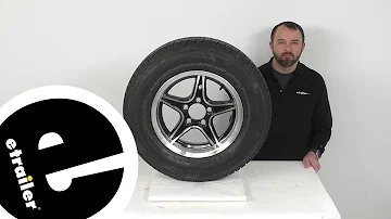 Review of Castle Rock Trailer Tires and Wheels - ST205/75 R15 LR C Radial Margay Wheel - LH44VR