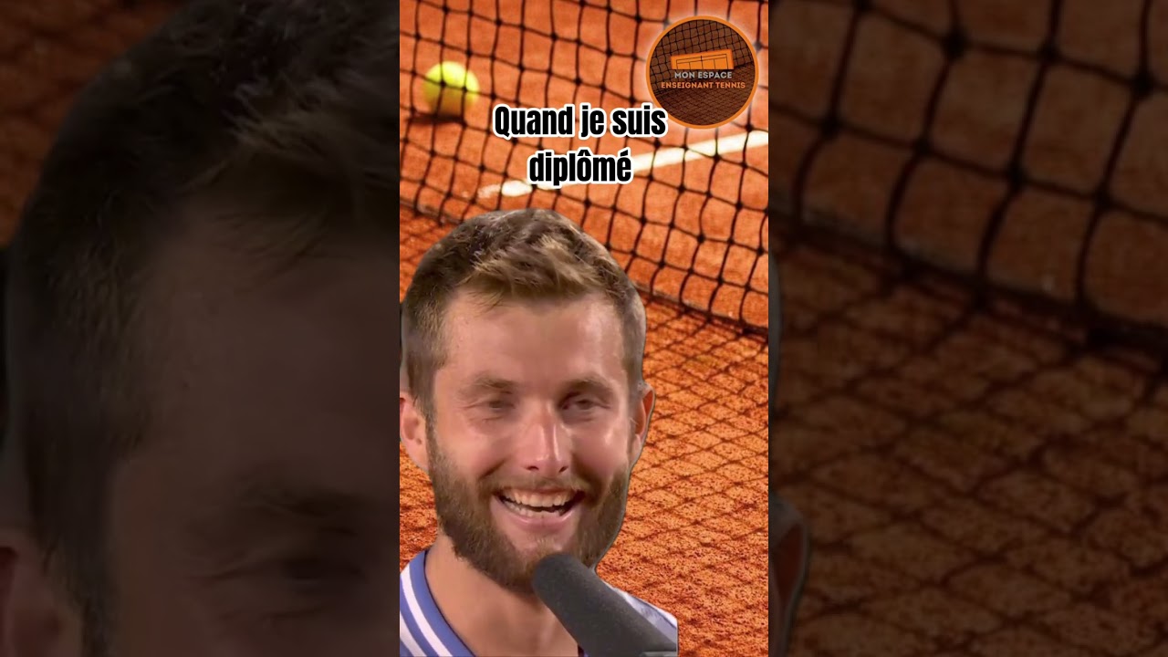 Quand je suis Diplômé d'Etat au #Tennis 🎾 #corentinmoutet