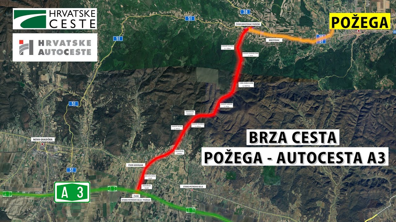 Početak izgradnje brze ceste POŽEGA - AUTOCESTA A3