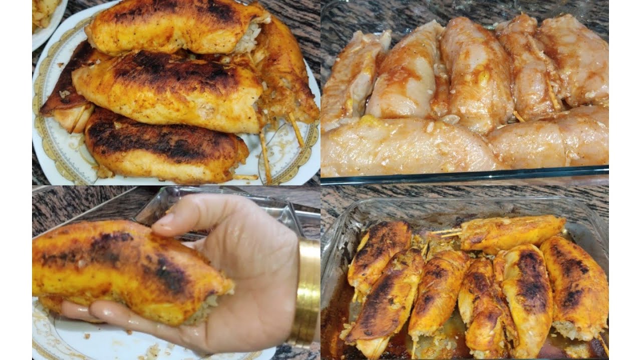 مين قال إن صدور الفراخ بانيه وبس اعمليها حمام اكبسيه رز وحطيه في الفرن  الوصفه الي هتغير مفهومك