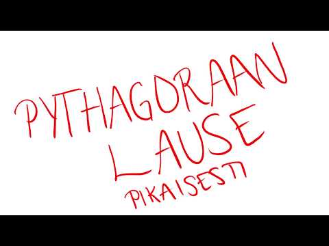 Video: Kuinka Todistaa Pythagoraan Lause