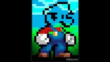 Drawing My Own Version Of Mario In Pixel Art!! #viral #shorts #supermario #art