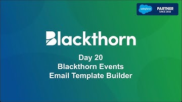 100 Days of Features: Day 20 - Blackthorn Events: Email Templates