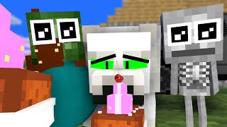 Monster School : Fat Baby Zombie and Thin Baby Skeleton - Sad Story - Minecraft Animation