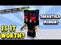 Is the new TARANTULA minion WORTH the GRIND? (Hypixel Skyblock)