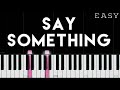 A Great Big World, Christina Aguilera - Say Something | EASY Piano Tutorial