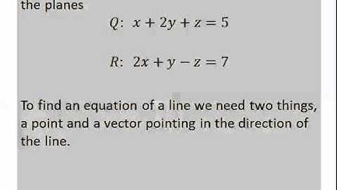 13.1 Planes and Surfaces Part 1 Planes
