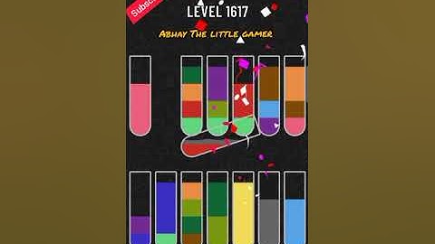 Water sort puzzle level 1617