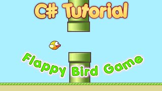 C# Tutorial - Make a flappy bird game in windows form screenshot 5