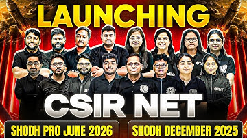 CSIR NET 2026 Shodh Pro Batch Launch! | CSIR NET June 2026 & Dec 2025 Full Course | PW