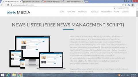 PHP news script quick installation (installing News Lister on a website and cPanel)