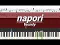 【ピアノ楽譜】napori / Vaundy【中級】