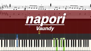 【ピアノ楽譜】napori / Vaundy【中級】