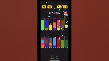 Water Sort puzzle level 1405 | AYU Gamester #shorts