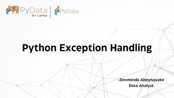 Introduction to Python - Episode 6: Exception Handling
