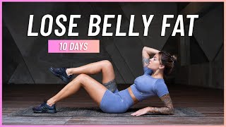 LOSE BELLY FAT and SMALLER WAIST in 10 Days | 30 Min Home Workout