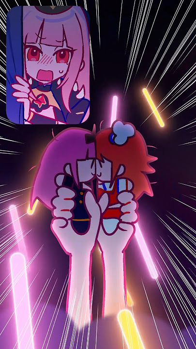 staged kiss?! #shorts #takamori #hololive #vtuber #anime #takanashikiara #hakosbaelz