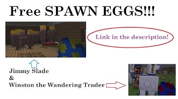 Free Spawn Egg AddOns for Minecraft Bedrock (featuring Jimmy Slade and Winston the Wandering Trader)