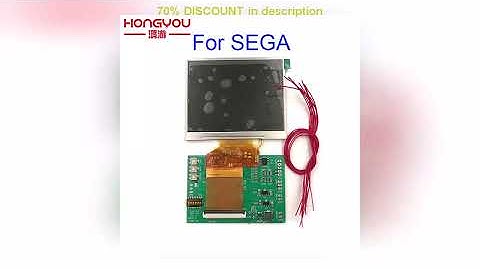 A must-have product! Screen Mod RGB Board LCDDRV REV 3.3 for Sega MD1 MD2 Nomad  Pcegt Pcelt 3.5"
