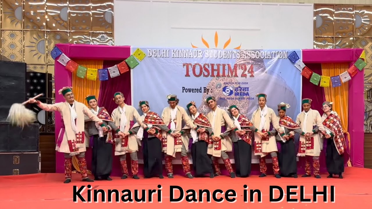 KINNAURI DANCE In DELHI  TOSHIM 2024  Delhi Kinnaur Students Association   Kinnaur  Delhi