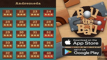 Free Android/IOS Game (ROLL THE BALL Gameplay Andromeda level 21 to level 40 All 3 star)