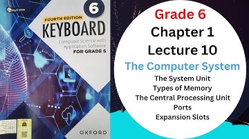 SYSTEM UNIT AND MEMORY|LEC-10 |UNIT-1 KEYBOARD COMPUTER SCIENCE WITH APPLICATION SOFTWARE GRADE 6|